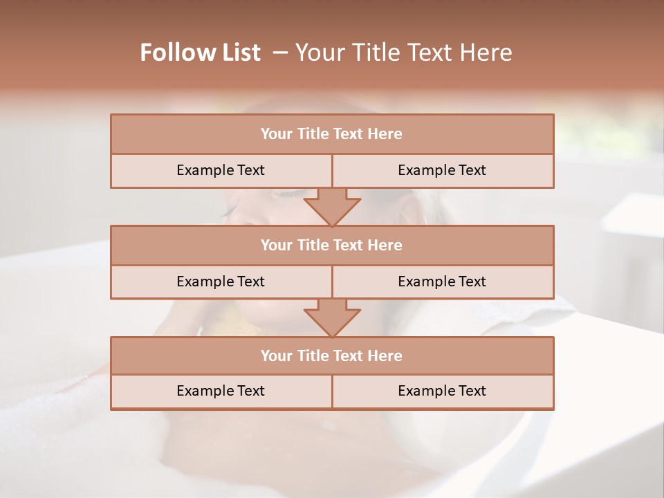 Sponge Bathing Beautiful PowerPoint Template