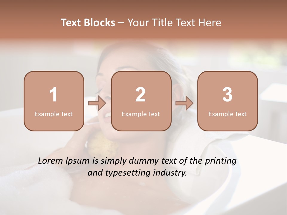 Sponge Bathing Beautiful PowerPoint Template