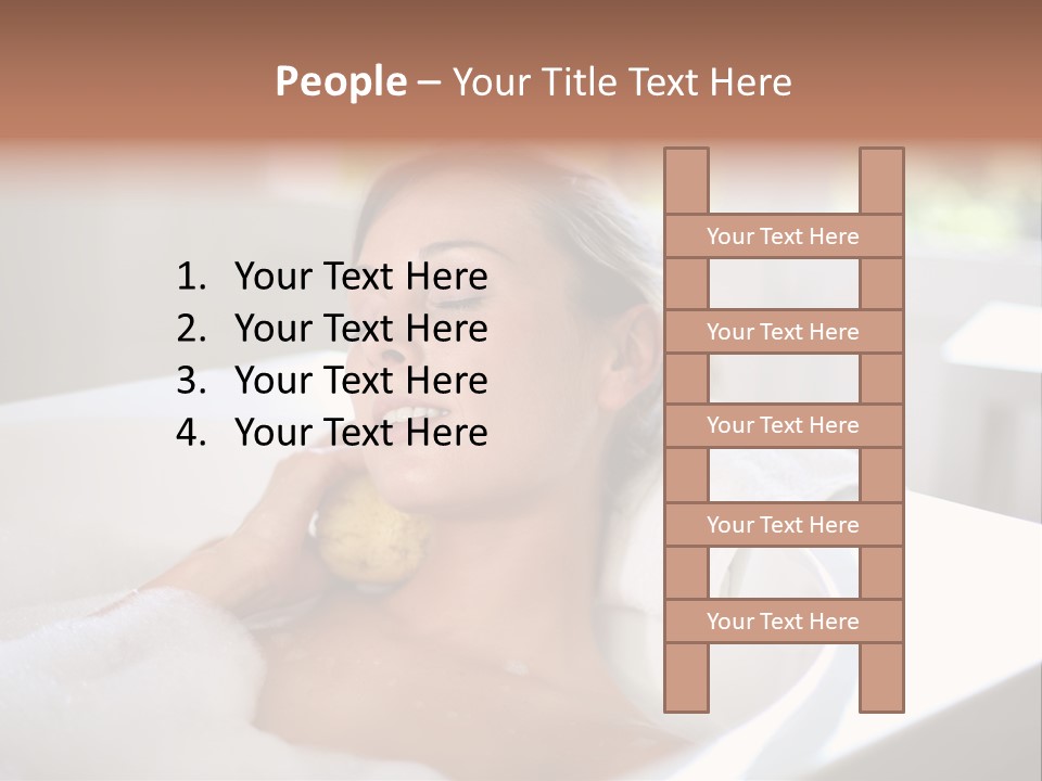 Sponge Bathing Beautiful PowerPoint Template
