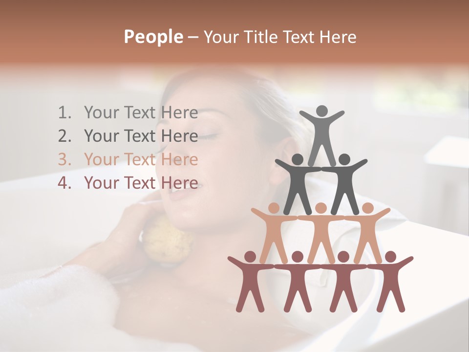 Sponge Bathing Beautiful PowerPoint Template