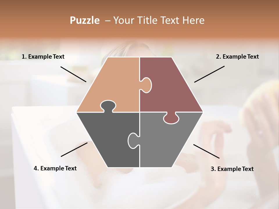 Bathtub Relaxed Relaxation PowerPoint Template