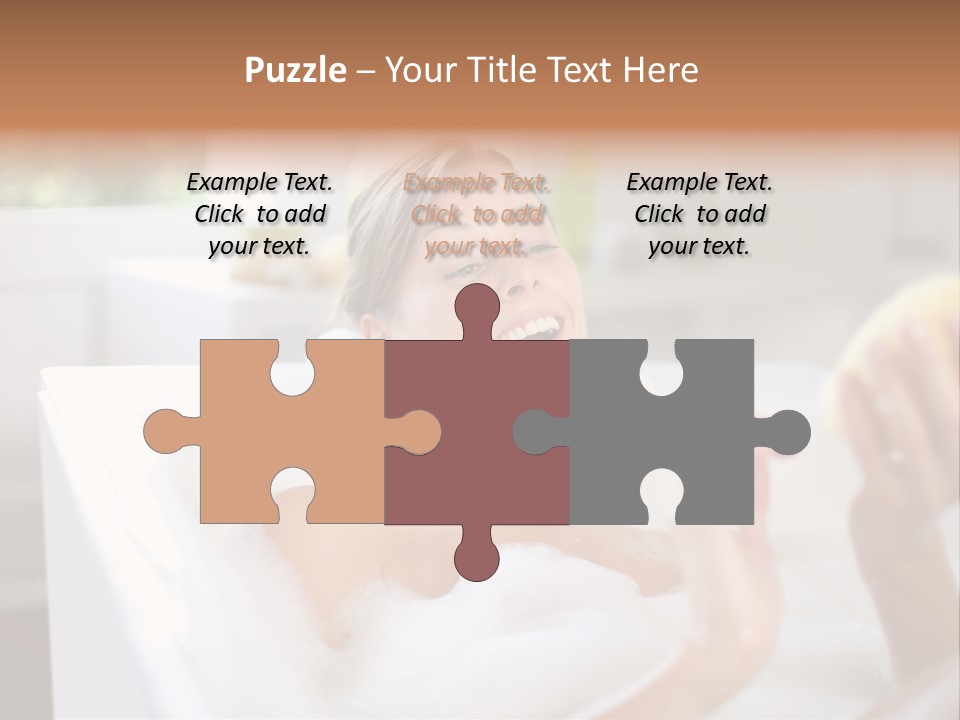 Bathtub Relaxed Relaxation PowerPoint Template