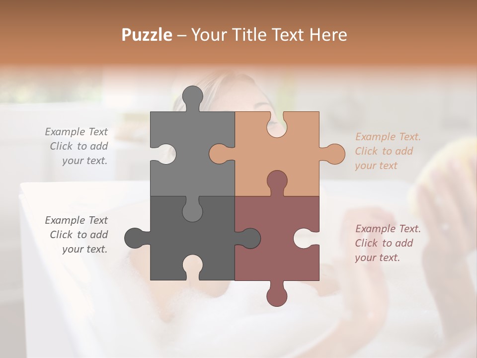 Bathtub Relaxed Relaxation PowerPoint Template