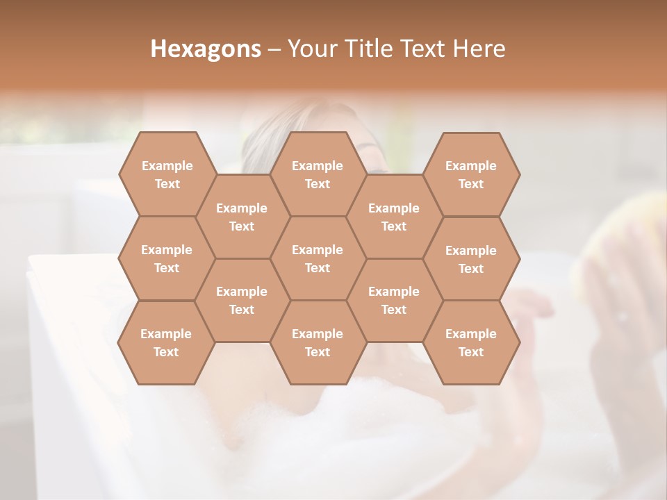 Bathtub Relaxed Relaxation PowerPoint Template