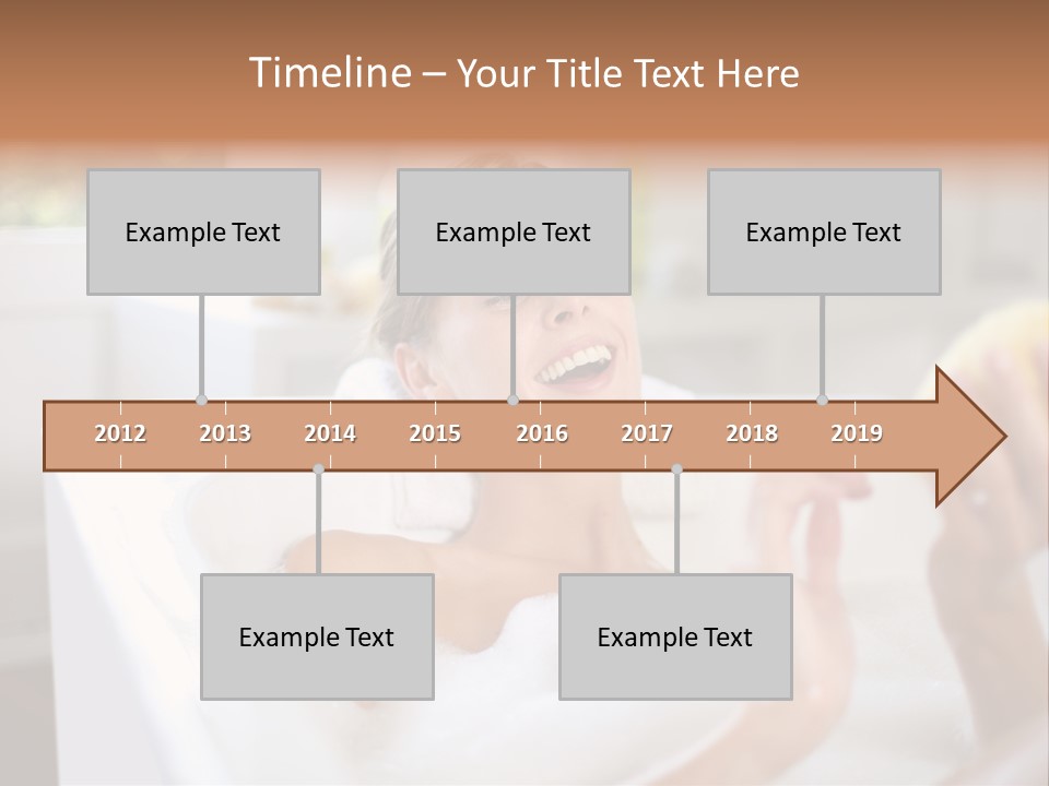 Bathtub Relaxed Relaxation PowerPoint Template