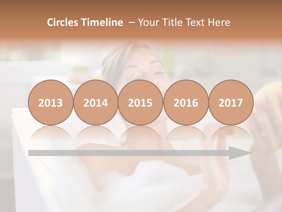 Bathtub Relaxed Relaxation PowerPoint Template