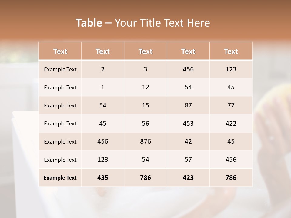 Bathtub Relaxed Relaxation PowerPoint Template