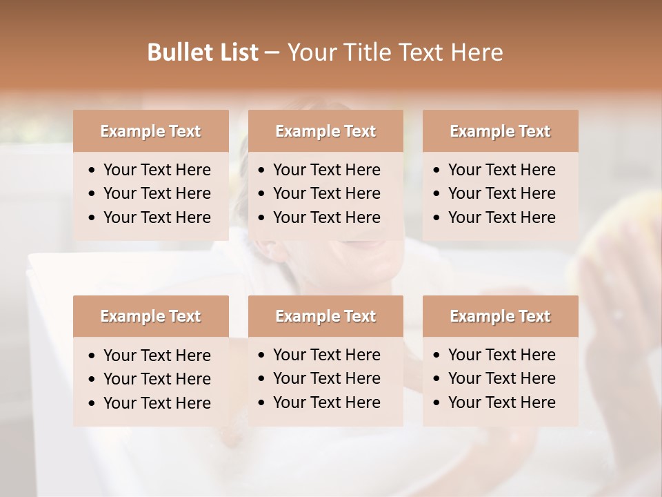 Bathtub Relaxed Relaxation PowerPoint Template
