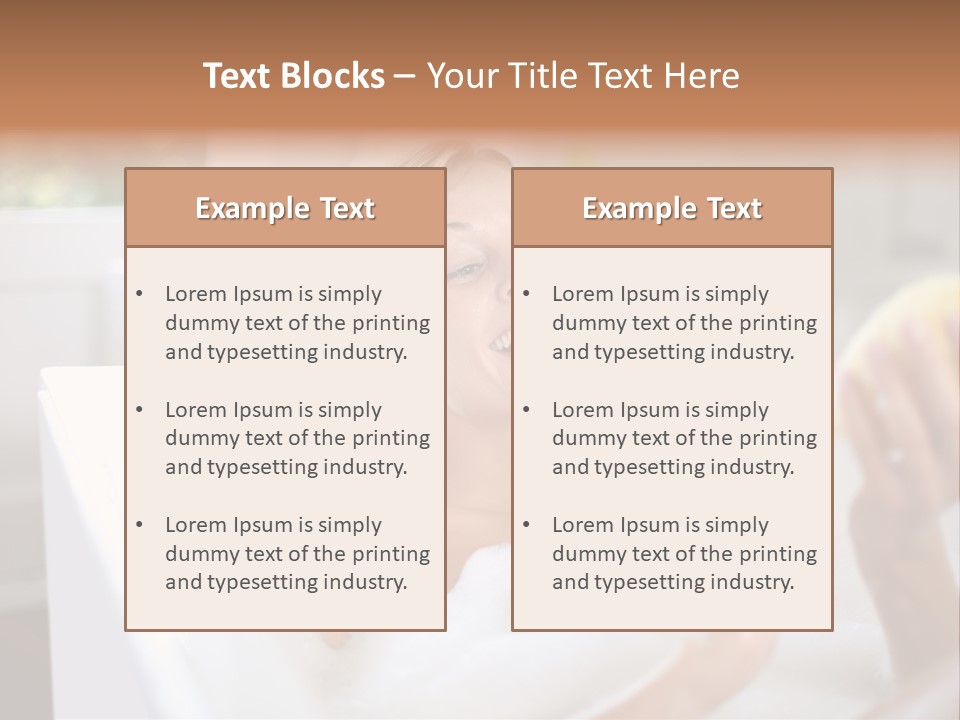 Bathtub Relaxed Relaxation PowerPoint Template