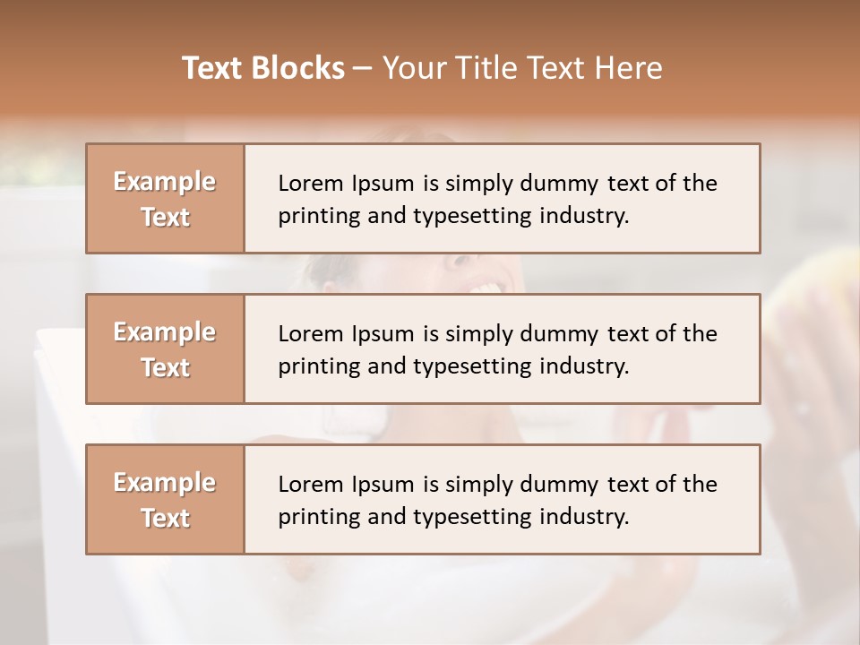 Bathtub Relaxed Relaxation PowerPoint Template