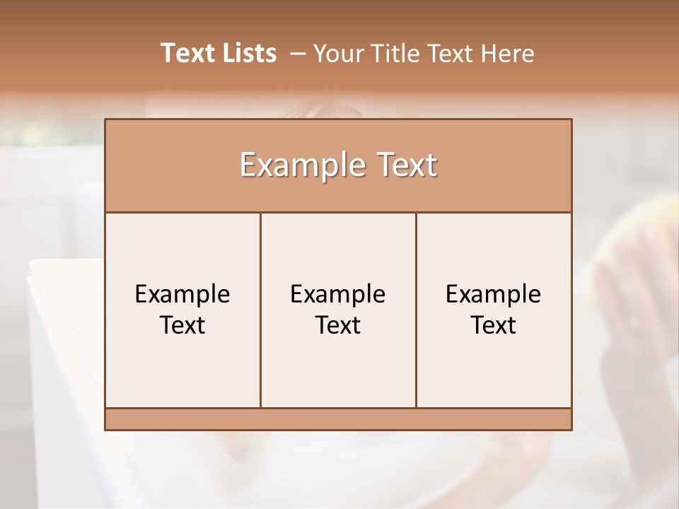 Bathtub Relaxed Relaxation PowerPoint Template