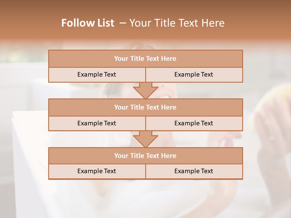 Bathtub Relaxed Relaxation PowerPoint Template