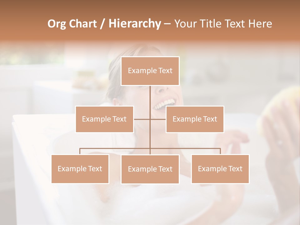 Bathtub Relaxed Relaxation PowerPoint Template
