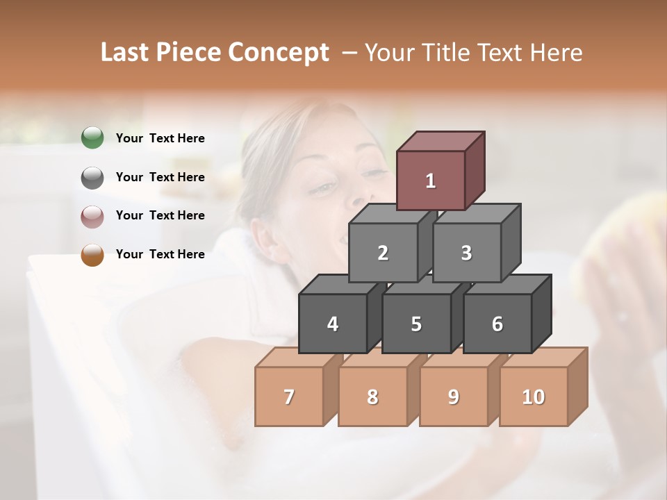 Bathtub Relaxed Relaxation PowerPoint Template