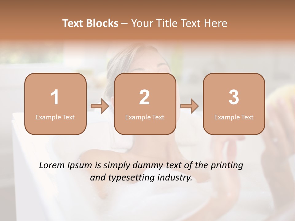 Bathtub Relaxed Relaxation PowerPoint Template