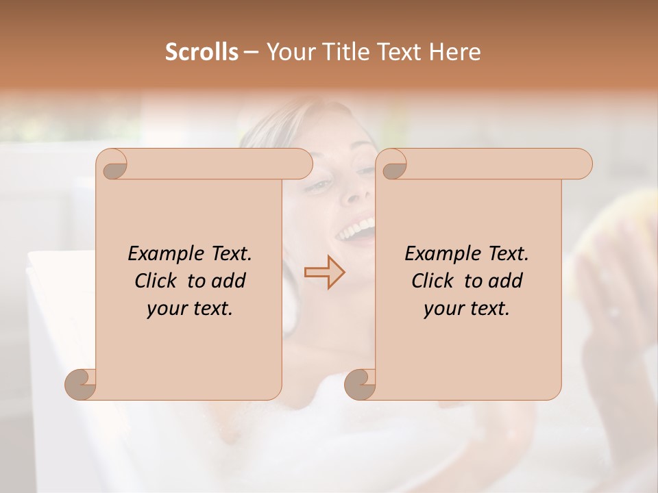 Bathtub Relaxed Relaxation PowerPoint Template