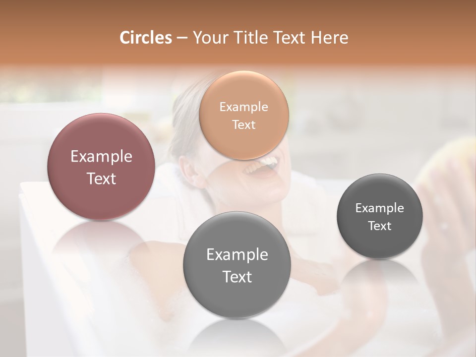 Bathtub Relaxed Relaxation PowerPoint Template