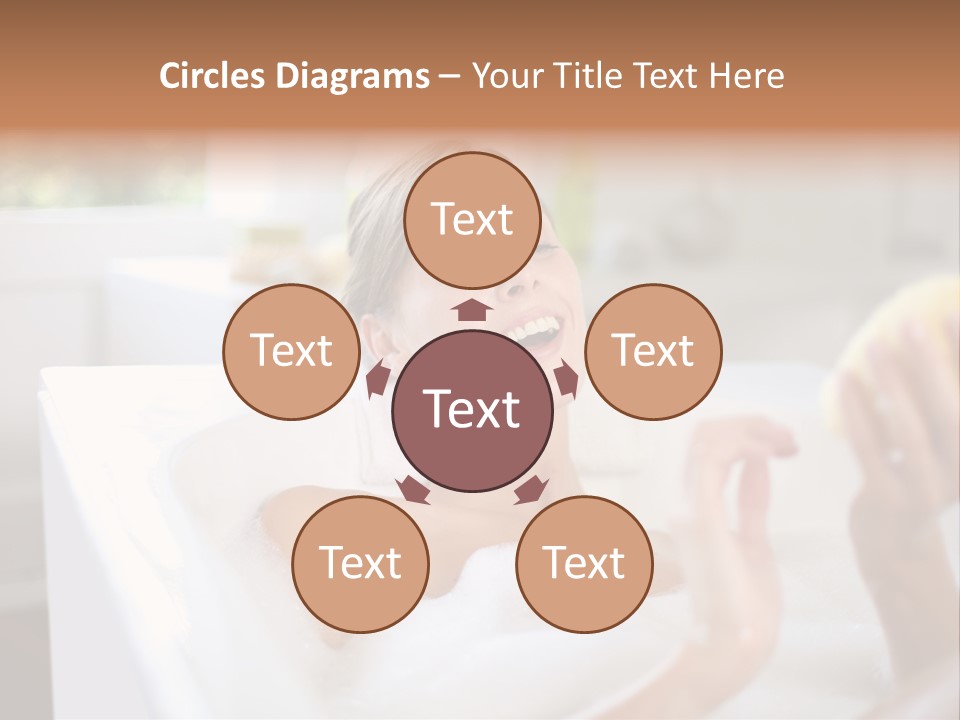 Bathtub Relaxed Relaxation PowerPoint Template