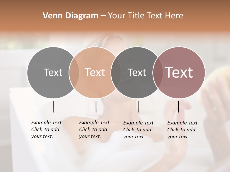 Bathtub Relaxed Relaxation PowerPoint Template