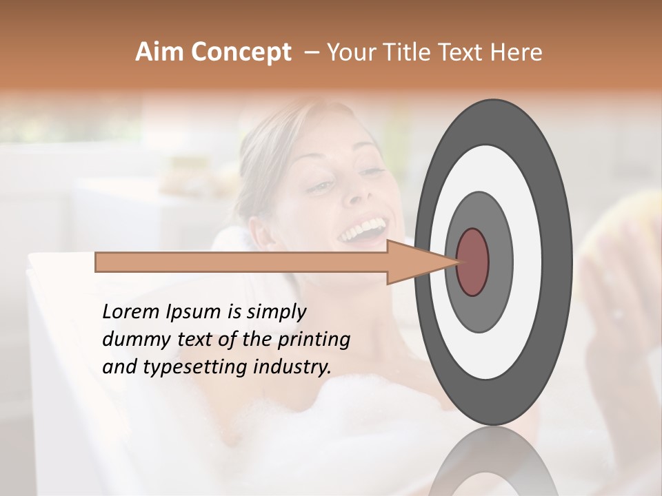 Bathtub Relaxed Relaxation PowerPoint Template