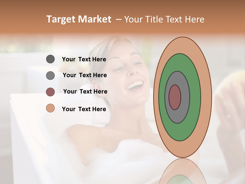 Bathtub Relaxed Relaxation PowerPoint Template