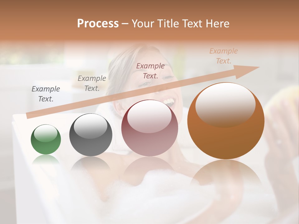 Bathtub Relaxed Relaxation PowerPoint Template