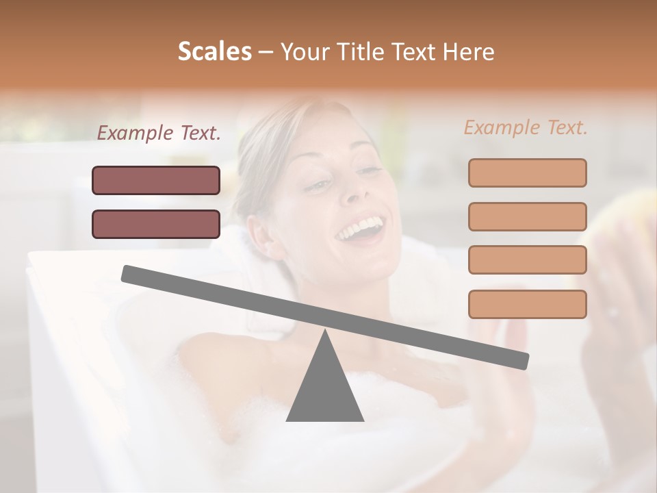 Bathtub Relaxed Relaxation PowerPoint Template