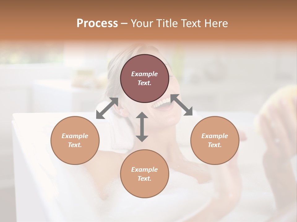 Bathtub Relaxed Relaxation PowerPoint Template