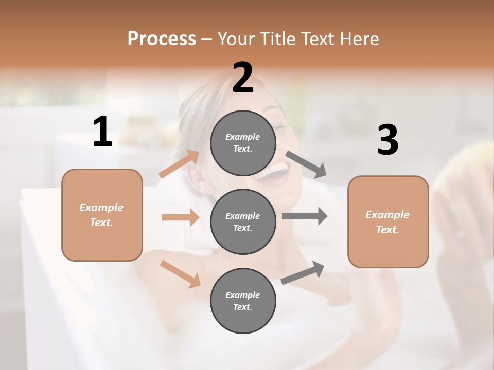 Bathtub Relaxed Relaxation PowerPoint Template
