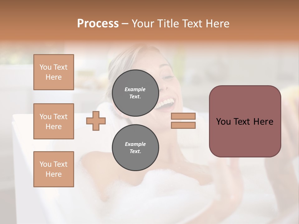 Bathtub Relaxed Relaxation PowerPoint Template