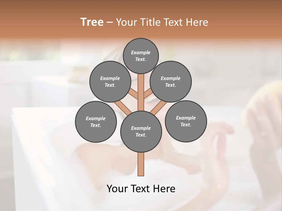 Bathtub Relaxed Relaxation PowerPoint Template