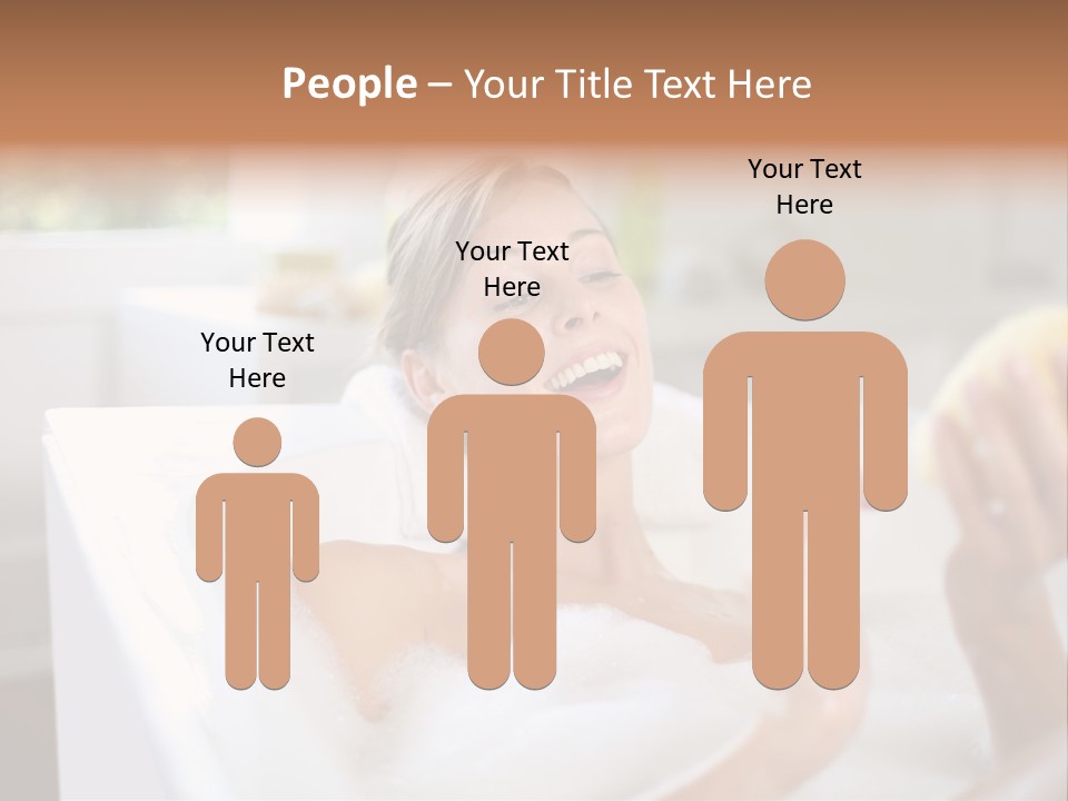 Bathtub Relaxed Relaxation PowerPoint Template