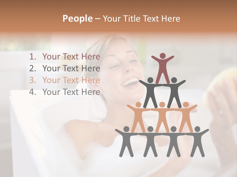 Bathtub Relaxed Relaxation PowerPoint Template