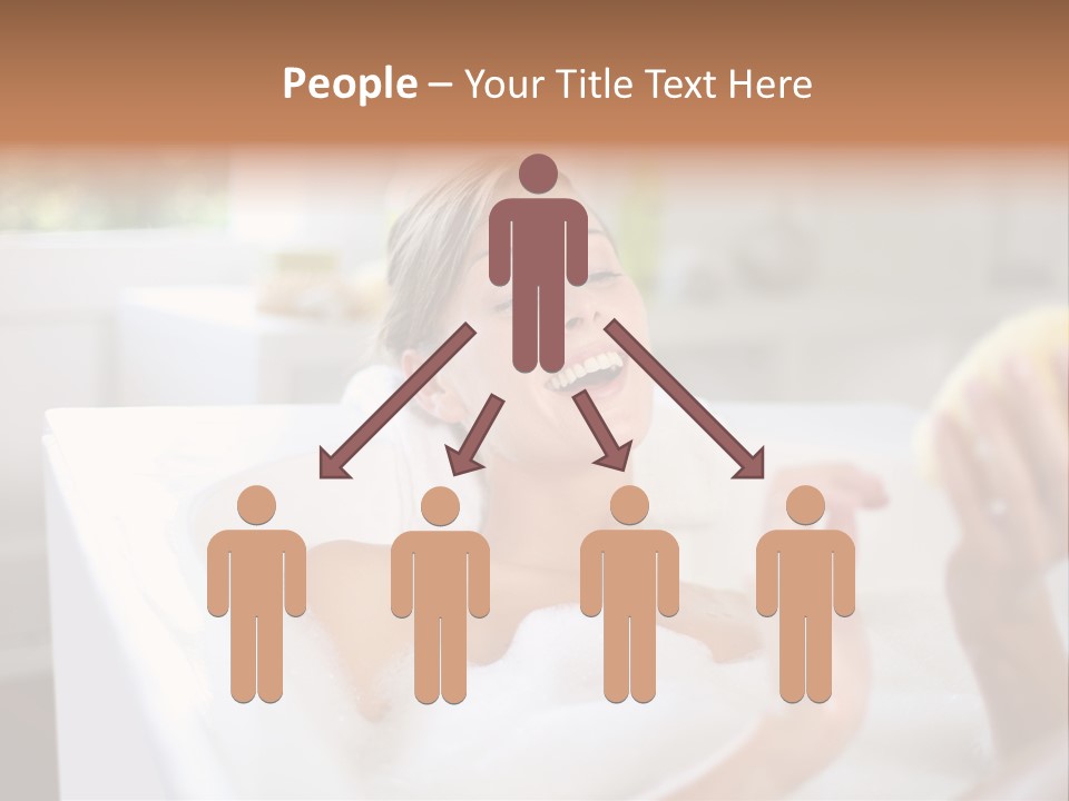 Bathtub Relaxed Relaxation PowerPoint Template