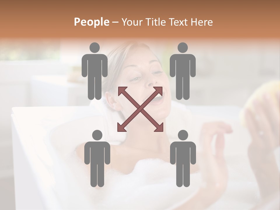 Bathtub Relaxed Relaxation PowerPoint Template