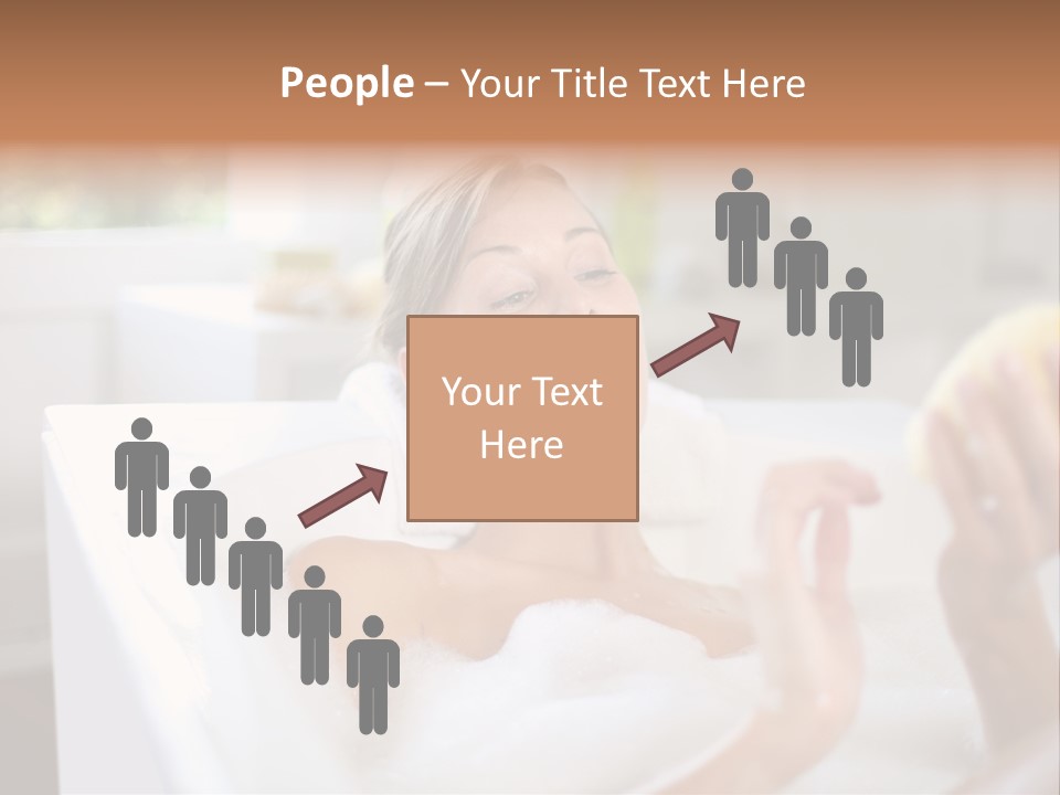 Bathtub Relaxed Relaxation PowerPoint Template