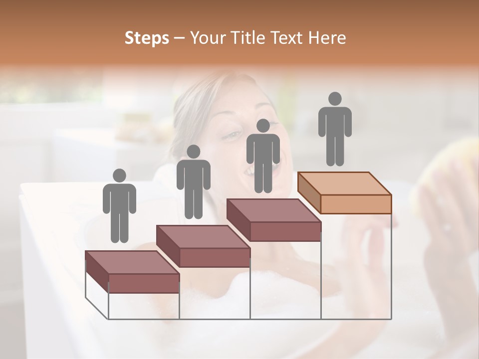 Bathtub Relaxed Relaxation PowerPoint Template