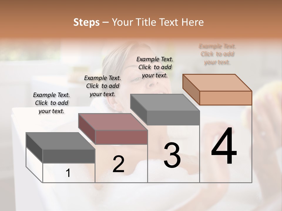 Bathtub Relaxed Relaxation PowerPoint Template