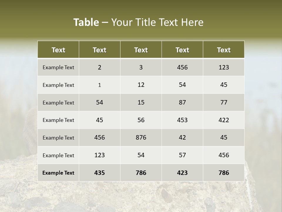 Assis Endurance Dehors PowerPoint Template