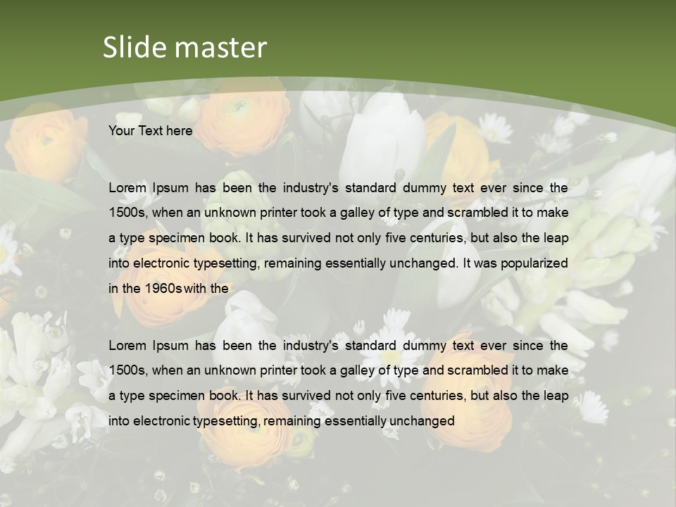 Garden Cart Jonquil PowerPoint Template