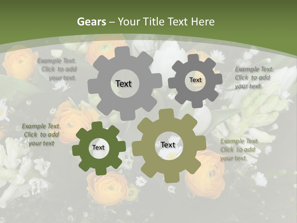 Garden Cart Jonquil PowerPoint Template