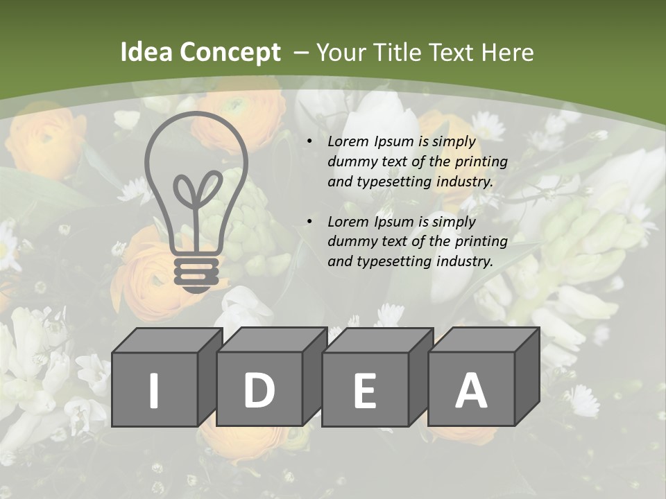 Garden Cart Jonquil PowerPoint Template