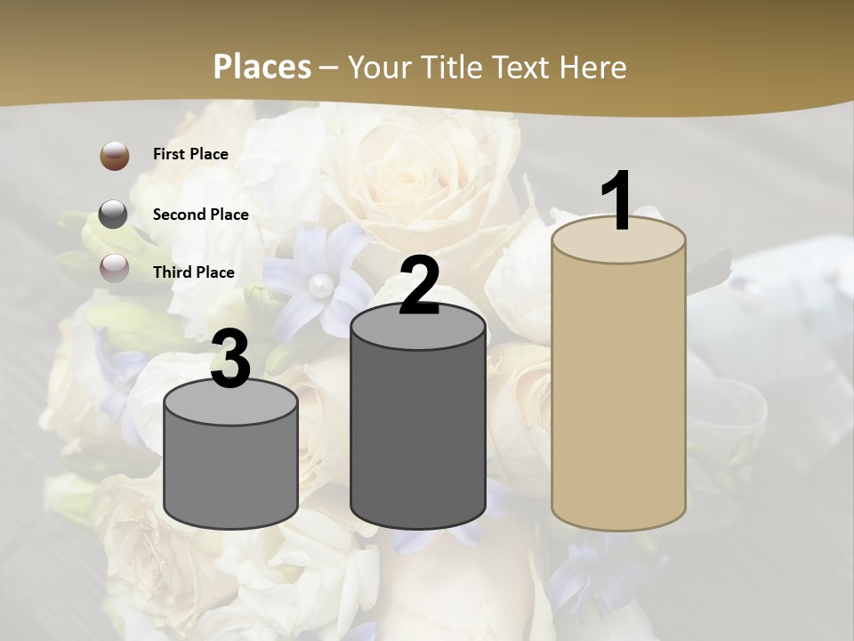 Happiness Elegance Nosegay PowerPoint Template