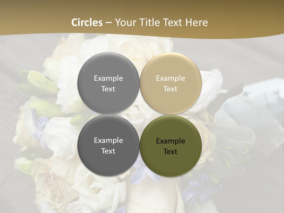 Happiness Elegance Nosegay PowerPoint Template