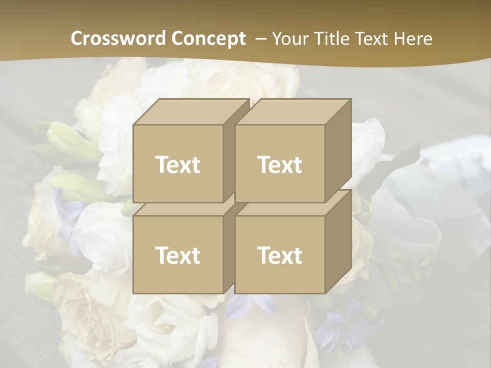 Happiness Elegance Nosegay PowerPoint Template