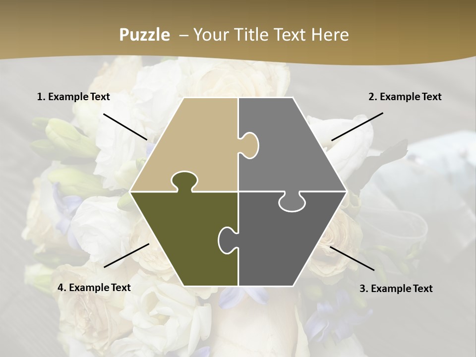 Happiness Elegance Nosegay PowerPoint Template