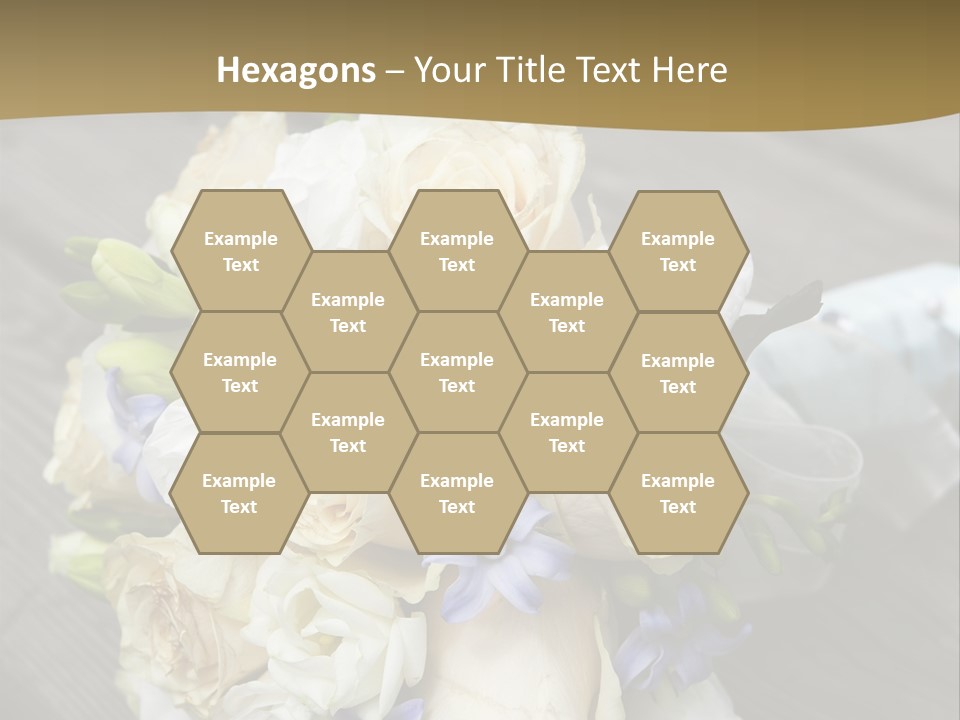 Happiness Elegance Nosegay PowerPoint Template