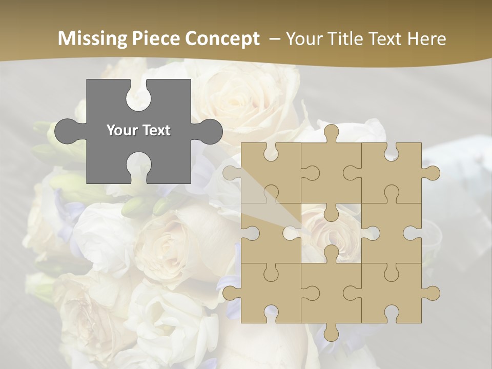 Happiness Elegance Nosegay PowerPoint Template