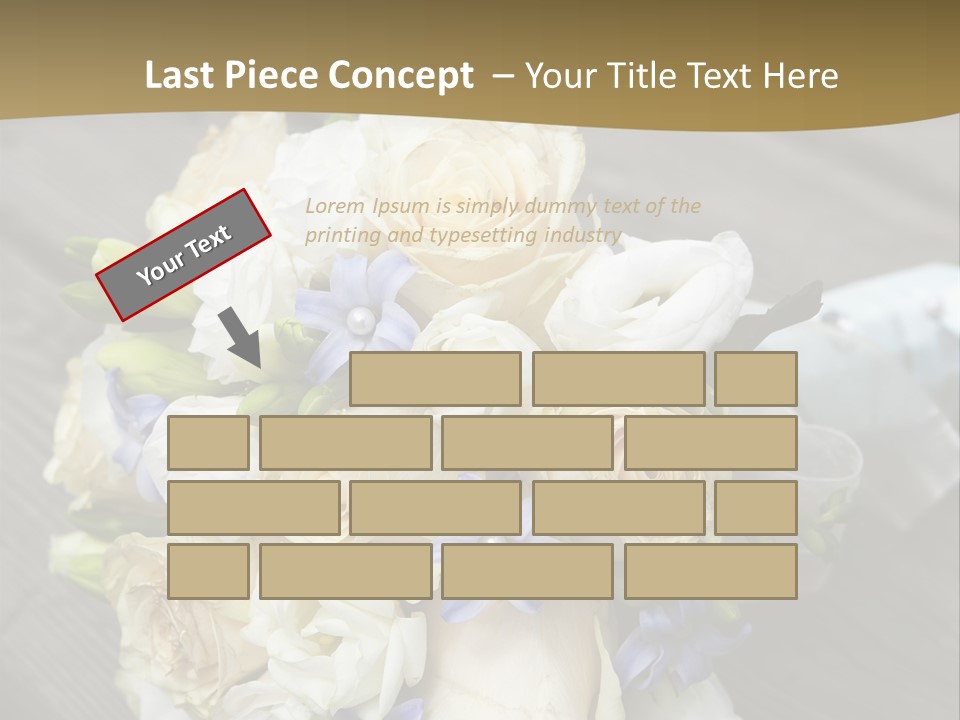 Happiness Elegance Nosegay PowerPoint Template