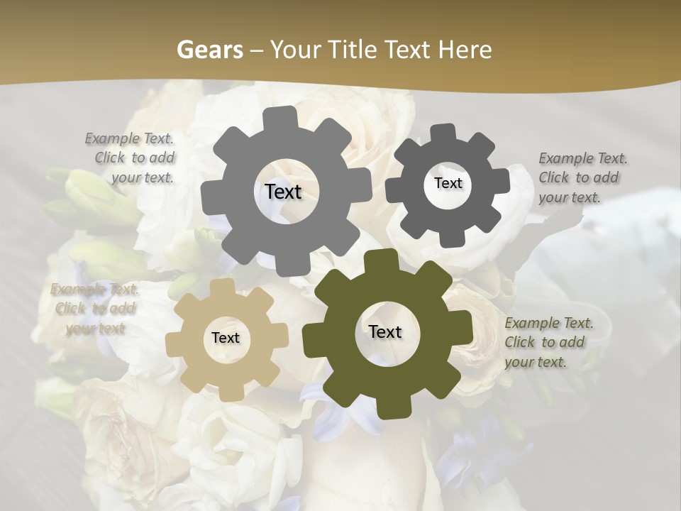 Happiness Elegance Nosegay PowerPoint Template